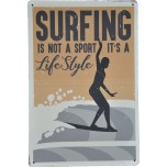 AF04- Lot de 5 Affiches déco Surf vintage- 20x30cm